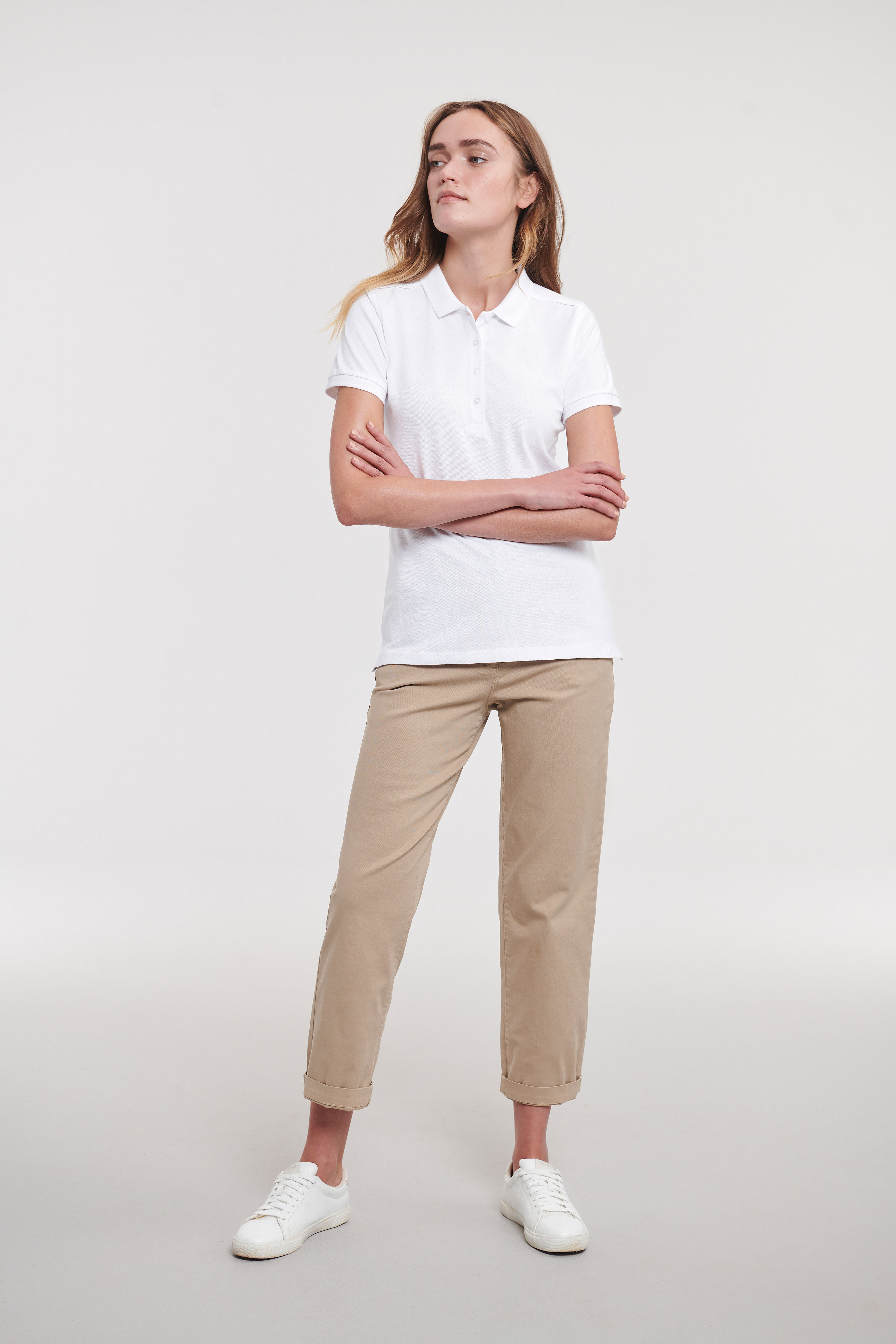 Ladies' Fitted Stretch Polo