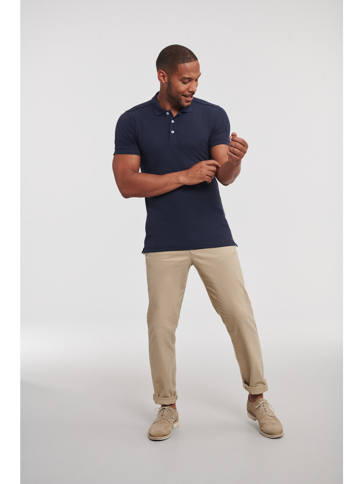Men's Fitted Stretch Polo