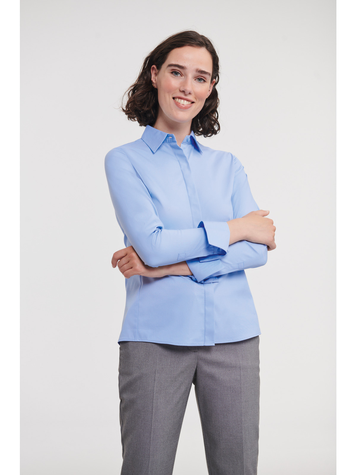 Ladies' Long Sleeve Fitted Ultimate Stretch Shirt