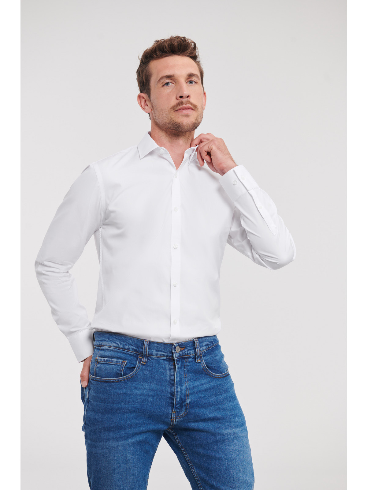 Men's Long Sleeve Fitted Ultimate Stretch Shirt