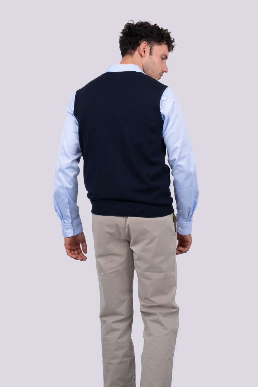 Džemper muški V izrez Sleeveless-2